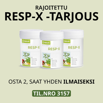 Rajoiettu Resp-X-TARJOUS!